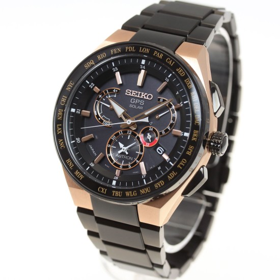 Seiko Astron SBXB126 / SSE126 Executive Line GPS Solar Dual-Time