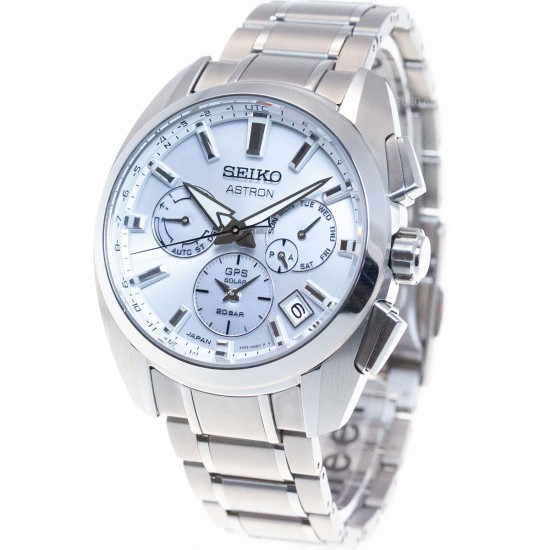 Seiko Astron SBXC063 5X Dual time GPS Solar Titanium