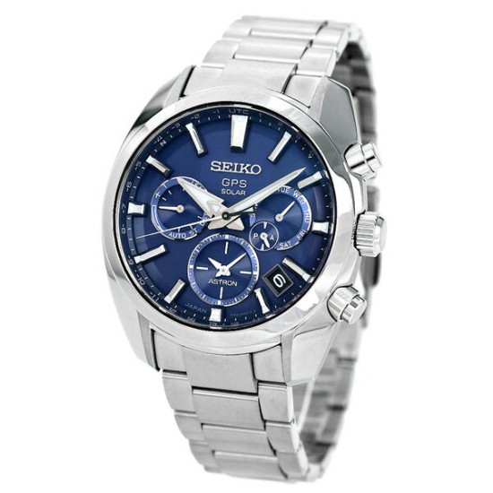 Seiko Astron SBXC019 5X Dual time Solar GPS