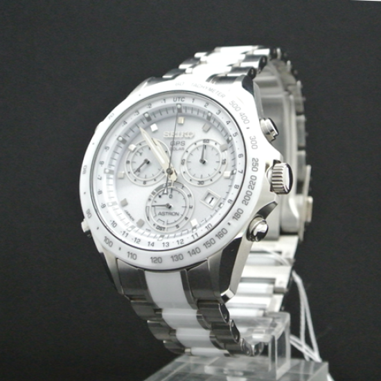 Seiko Astron SSE027J1 (SBXB027) Chronograph Watch Stainless steel GPS Solar