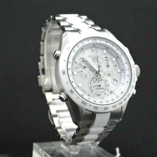 Seiko Astron SSE027J1 (SBXB027) Chronograph Watch Stainless steel GPS Solar