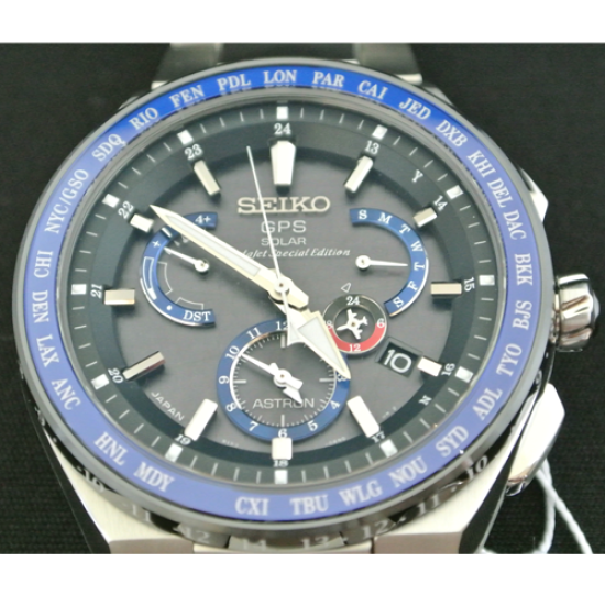 Seiko Astron SBXB133 / SSE133 HondaJet Special GPS Solar Dual-Time